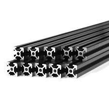 Profili di anodizzazione in alluminio di grado T3-T8 di Shengxin per serie 6000 in nero