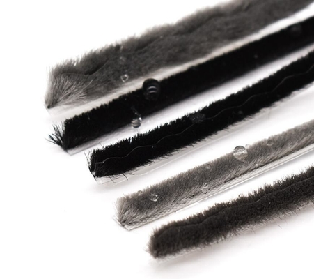 Striscia climatica in alluminio nero per porte e finestre a prova di polvere