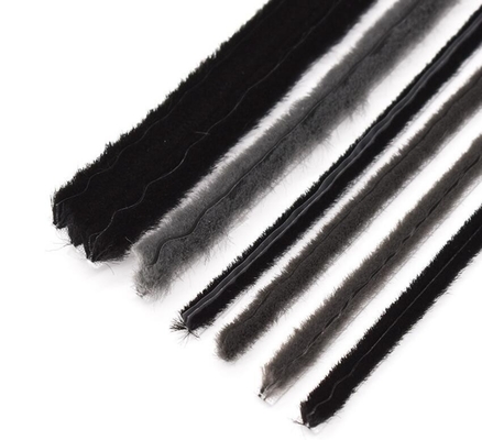 Striscia climatica in alluminio nero per porte e finestre a prova di polvere