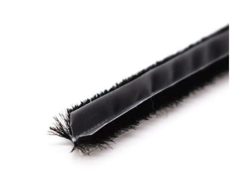 Striscia climatica in alluminio nero per porte e finestre a prova di polvere