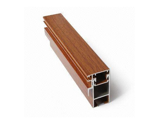 Profili di alluminio estrusi per materiali da costruzione con finitura a grano di legno 6063 t6/t5 di Shengxin