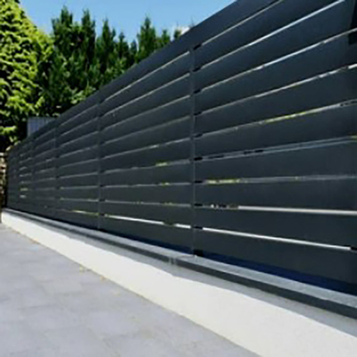 Pannelli di recinzione a slitta orizzontale impermeabili per giardino esterno