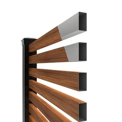 6063-T5 in polvere di rivestimento in legno di alluminio per recinzioni di metallo
