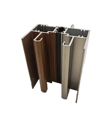 6063 T5 Rivestimento in polvere Anodizzante Profili in alluminio a colori di legno per finestre e porte Certificato ISO