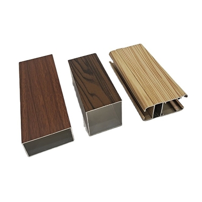 6063 T5 Rivestimento in polvere Anodizzante Profili in alluminio a colori di legno per finestre e porte Certificato ISO
