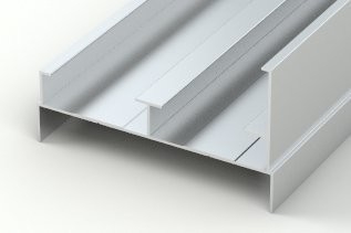 Profili in alluminio rivestiti in polvere resistenti per finestre e porte