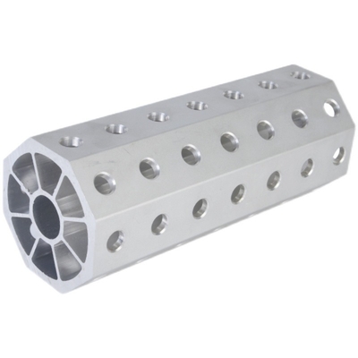 Tubo di alluminio ottagonale in lega per sistema di pinza modulare industriale Lunghezza 5.8-6.0M