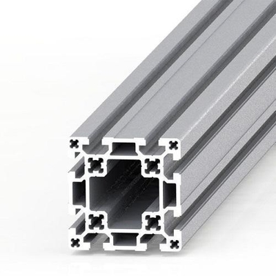 Profilo di alluminio anodizzato in argento 4040 Estrusione di alluminio con spessore anodizzante di 0,7 mm