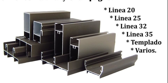 Profili in alluminio T3-T8 Temper Bolivia Serie 20 25 per finestre e porte