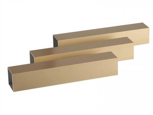 Profili di estrusione per armadio in alluminio in oro e titanio a colori personalizzati Standard GB5237-2017