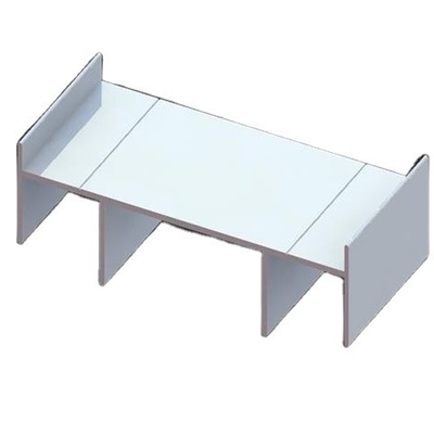0.30 mm Spessore RAL9010 9016 Profili in alluminio rivestiti in polvere per finestre e porte