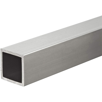 Tubo quadrato in alluminio di colore legno con servizio di saldatura 1.5x0.75mm Spessore personalizzato