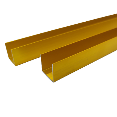 Profili L di estrusione in alluminio decorativo con certificazione ISO9001/ISO14001/ISO18001