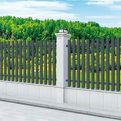 Servizio di taglio Porta di alluminio anodizzata moderna per progettazione di recinzioni metalliche sofisticate
