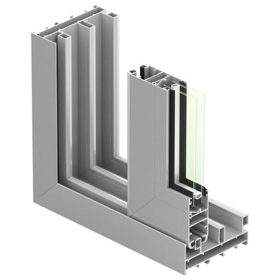 Temperature T3-T8 Medera Nicro Blanco Anodizzazione di alluminio estrusione Profili di finestre e porte