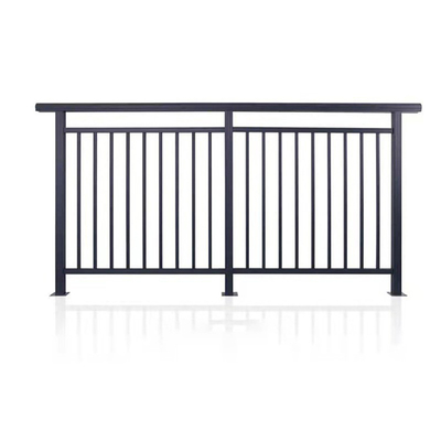 Sistema di ringhiera e recinzione per balustrade di alluminio anodizzato per fai da te