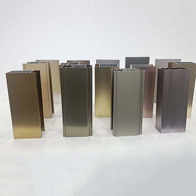 Profili in alluminio per porte e finestre Opzione superiore per i profili quadrati di porte e finestre in alluminio