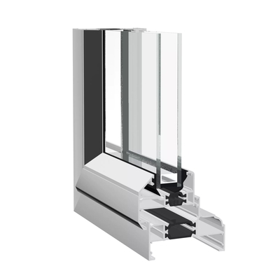 Profili di vetro in alluminio 6063 personalizzati per il sistema di porte e finestre del ponte di rottura termica