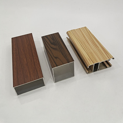 Profili quadrati di alluminio rivestiti in PVDF personalizzati per finestre scorrevoli Anhui ShengXin