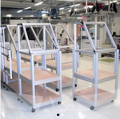 Linea di assemblaggio Profili di alluminio Tavola di lavoro Profili di alluminio di estrusione industriale utilizzati