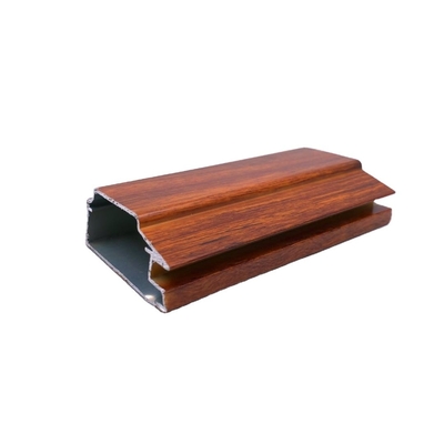 Quadro in alluminio anodizzato per estrussione di grano di legno per cornici di finestre e decorazioni di armadi
