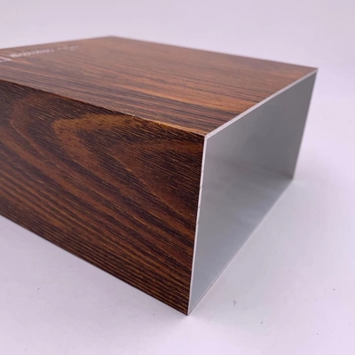 Quadro in alluminio anodizzato per estrussione di grano di legno per cornici di finestre e decorazioni di armadi