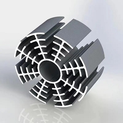T5 T6 Temperature Heatsink Aluminum Extrusion per la fresatura CNC di profili industriali di alluminio