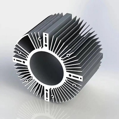 T5 T6 Temperature Heatsink Aluminum Extrusion per la fresatura CNC di profili industriali di alluminio