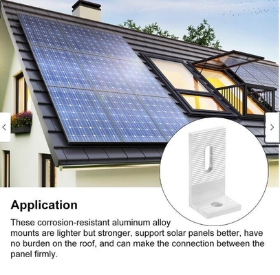 6005 L-Feet Solar Mounting Bracket con tolleranza di ±1% Shengxin Aluminum Alloy
