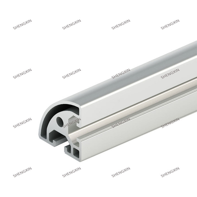 Profili di alluminio anodizzati d'argento personalizzati con servizio di risparmio energetico e piegatura