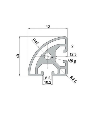 Profili di alluminio anodizzati d'argento personalizzati con servizio di risparmio energetico e piegatura