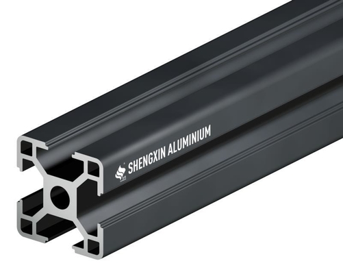 Decorazioni Anodizzato nero T slot Profilo di estrusione in alluminio 2020 4040 4545 4080 8080