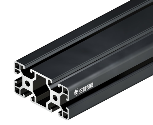 Decorazioni Anodizzato nero T slot Profilo di estrusione in alluminio 2020 4040 4545 4080 8080