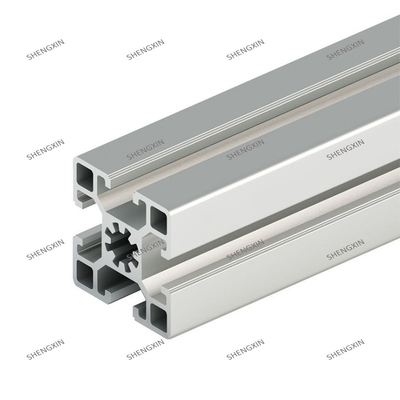 Profili in alluminio T 4040 4020 4080 Anodizzazione d'argento per applicazioni di precisione