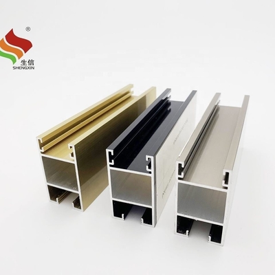 6063 Legatura di alluminio Shengxin Champagne Bronzo Profili di porte e finestre anodizzati per il mercato