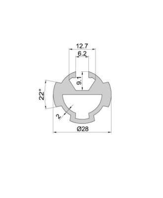 Temperature T3-T8 Profil di alluminio industriale anodizzante di estrusione su misura