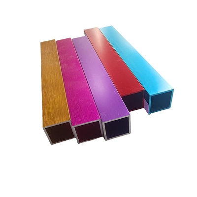 Rivestimento in polvere 6061 6063 T3 T5 T6 Profilo di alluminio per estrusione industriale su misura