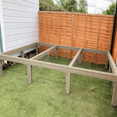 Shengxin Aluminium T-form Aluminium Decking Joists con profilo di estrusione in alluminio