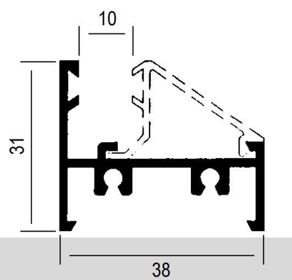 Colombia Serie 7038 5020 3831 744 8025 Shengxin 6063 T5 Profili di estrusione in alluminio per porte