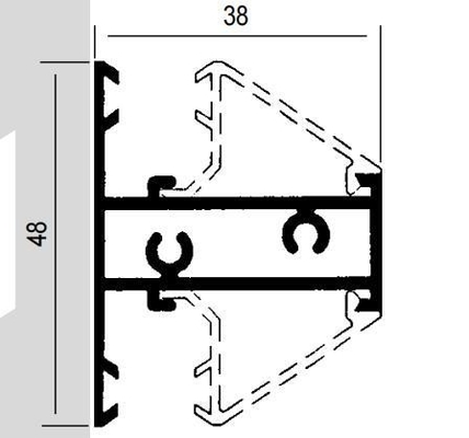 Colombia Serie 7038 5020 3831 744 8025 Shengxin 6063 T5 Profili di estrusione in alluminio per porte