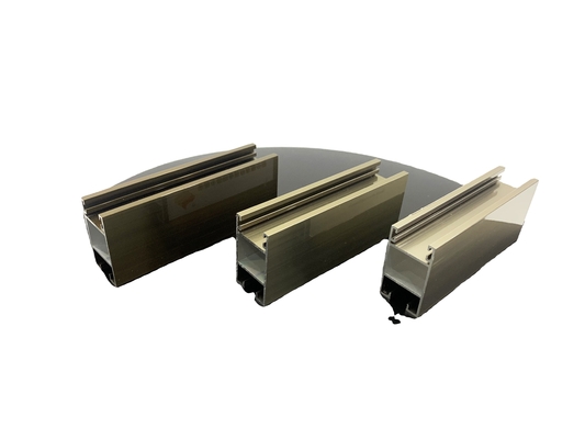 Profili di alluminio quadrato con rivestimento in polvere per finestre e porte Standard GB5237-2008