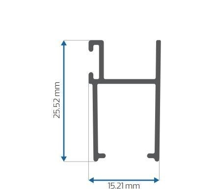Messico Finitura di vetri e porte Profili di estrusione in alluminio Anodizzazione di polvere di rivestimento