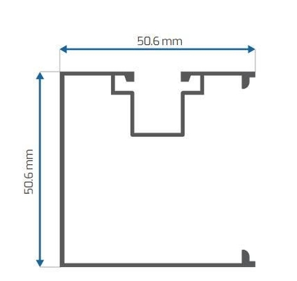 Messico Finitura di vetri e porte Profili di estrusione in alluminio Anodizzazione di polvere di rivestimento