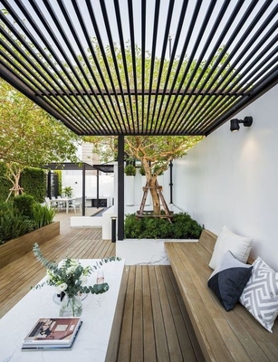 Profili di tetto in alluminio di serie 6000 Shengxin per pergola in alluminio in alluminio all'aperto