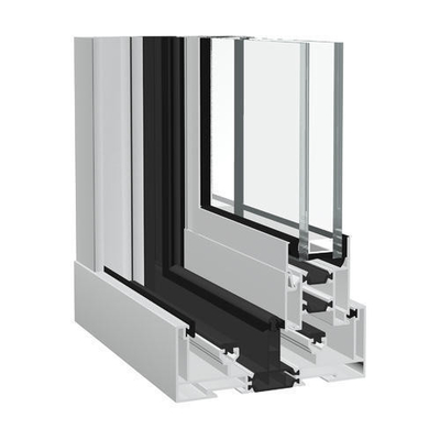 Profili in alluminio con rivestimento in polvere per profili di finestre in alluminio per estrusione della serie 6000