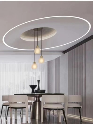 Profilo di alluminio personalizzato per LED Lighting Strip 6063 T3-T8 1m 2m 3m Risponde allo standard GB