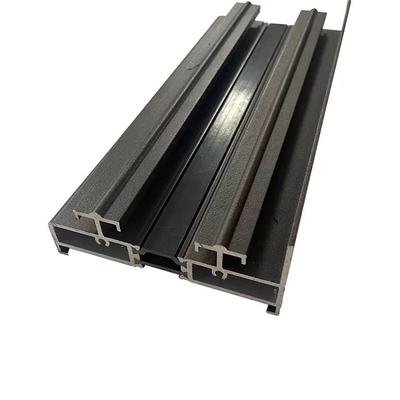 Profili in alluminio nero di Shengxin Powder Coating per porte scorrevoli in vetro della serie 6000
