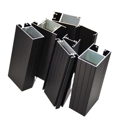 Profili in alluminio nero di Shengxin Powder Coating per porte scorrevoli in vetro della serie 6000