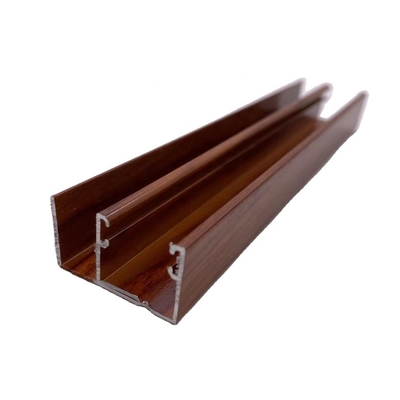Profili di alluminio a grano di legno per porte a finestre laterali, architettoniche e industriali