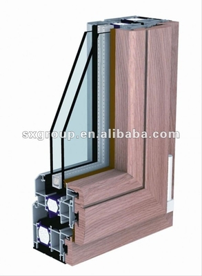 T3-T8 Temper Thermal Break Profilo di alluminio Porta pivotante e cornice di finestre di Shengxin
